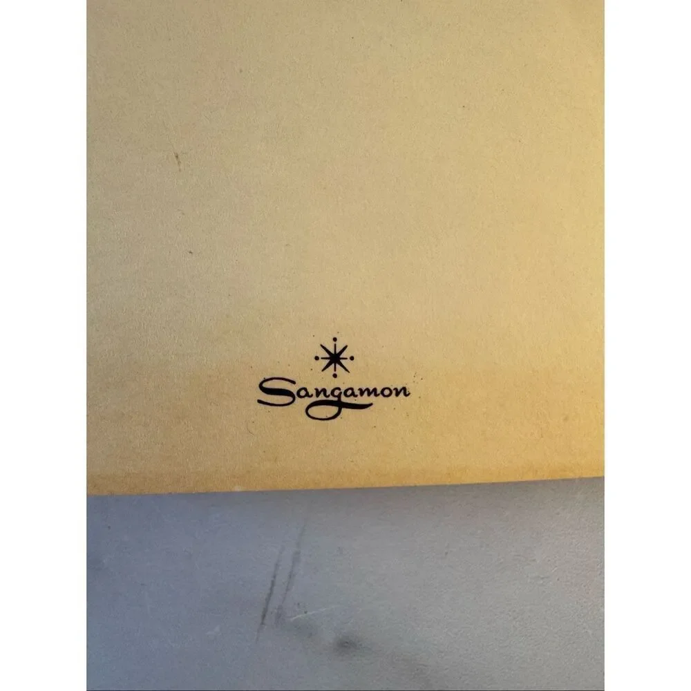 Sangamon vintage Thank you cards floral bouquet retro 60s blank inside set of 5